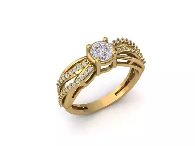 Rings for Women Womens Rings Stone Ring Ready STL 3DM Models 