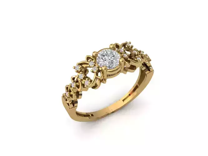 Rings for Women Womens Rings Stone Ring Ready STL 3DM Models 