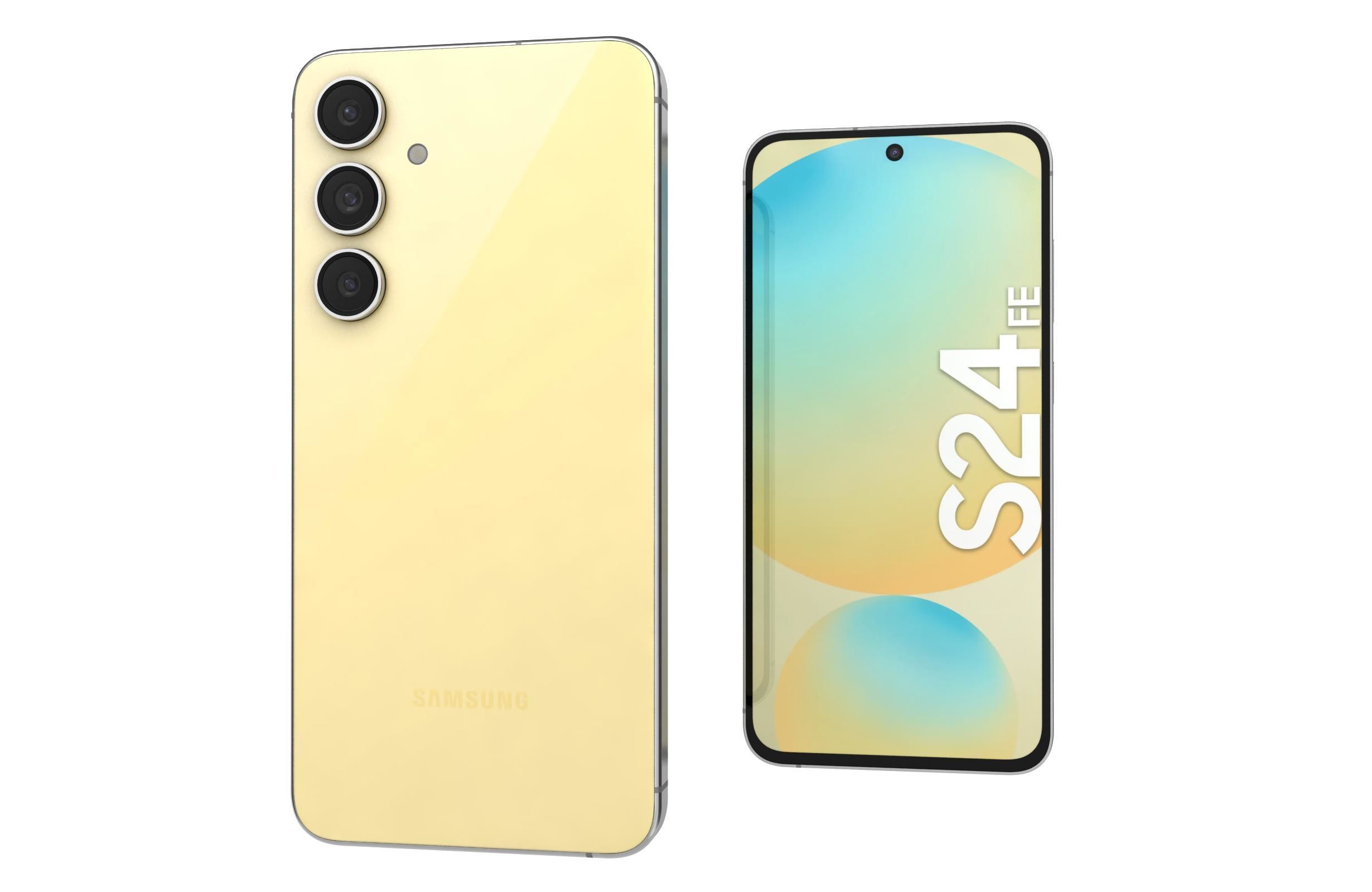 Samsung Galaxy S24 FE Yellow 3D model_7