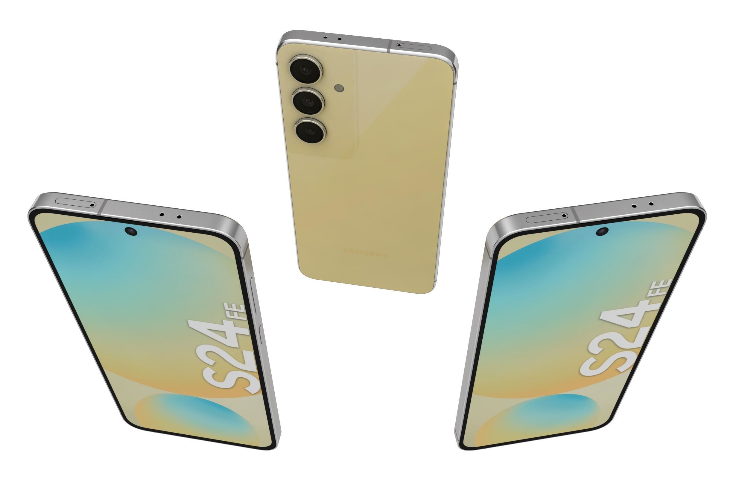 Samsung Galaxy S24 FE Yellow 3D model_1