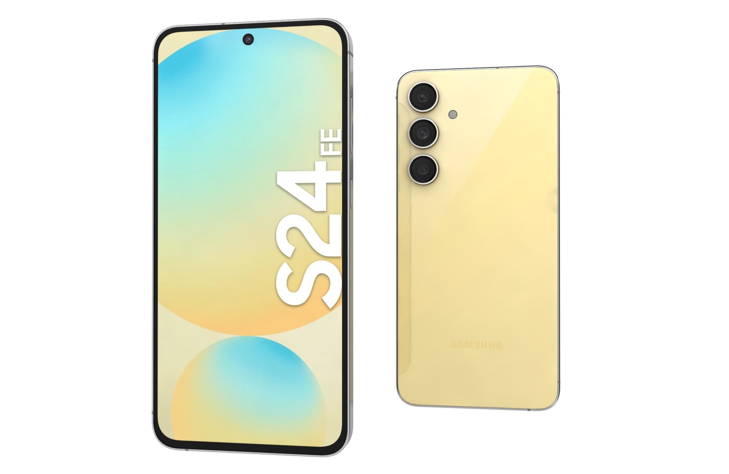 Samsung Galaxy S24 FE Yellow 3D model_6
