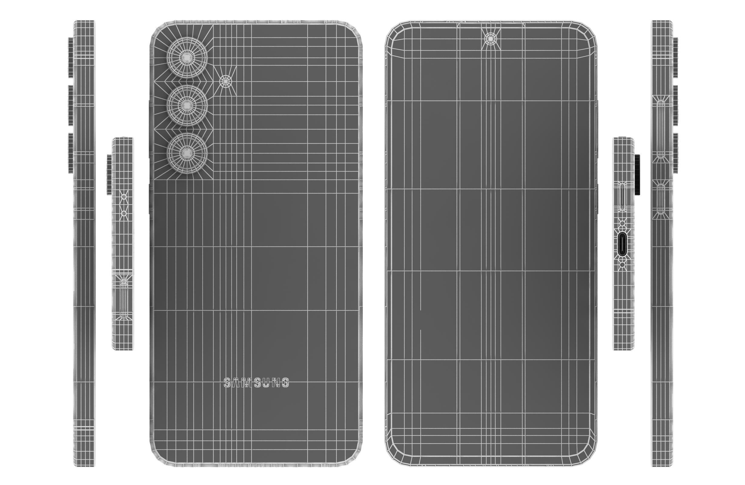 Samsung Galaxy S24 FE Yellow 3D model_16