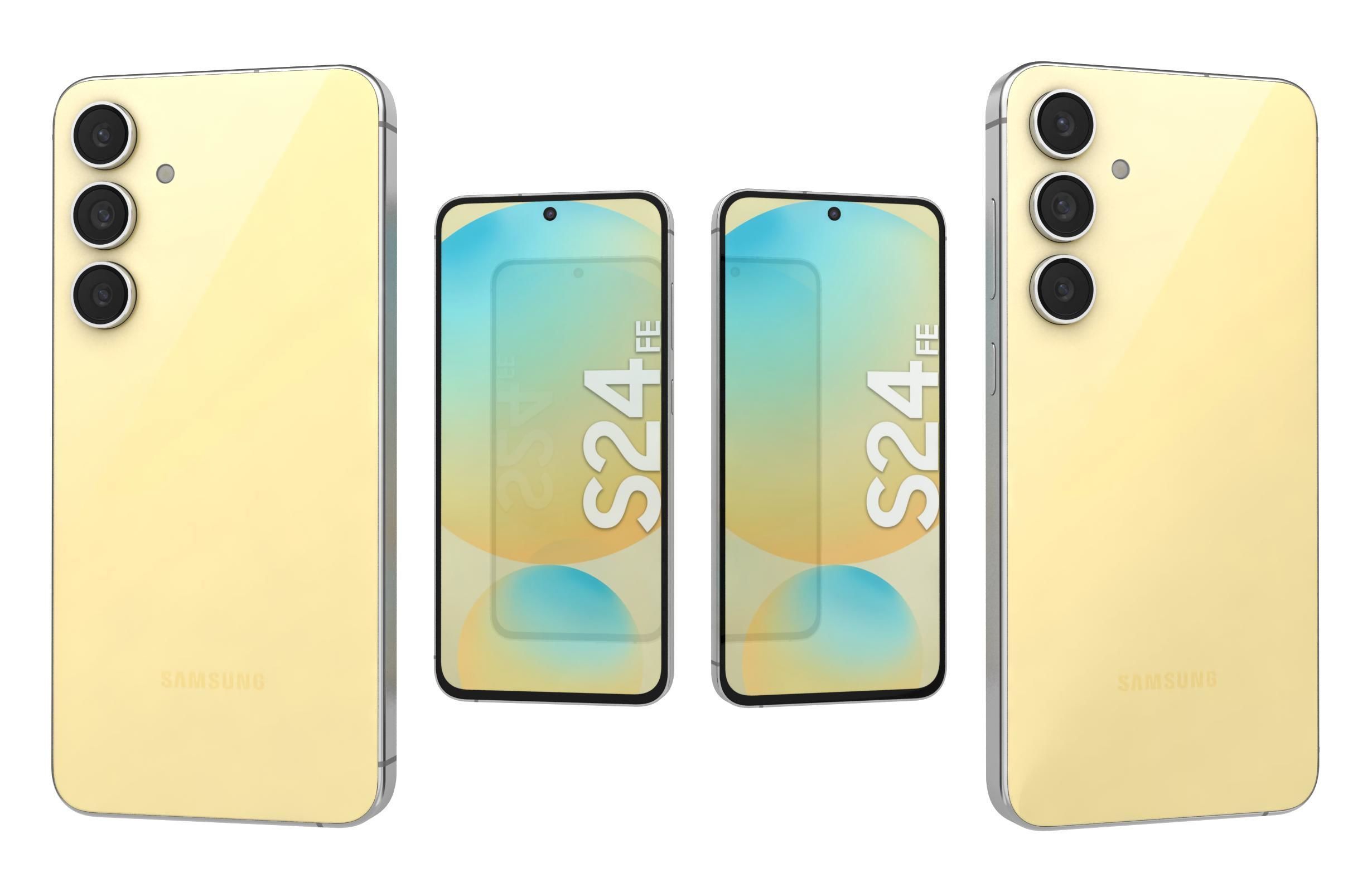 Samsung Galaxy S24 FE Yellow 3D model_3