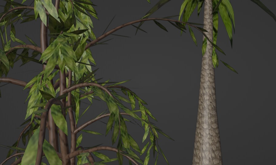 palm and tree Free low-poly 3D model_2