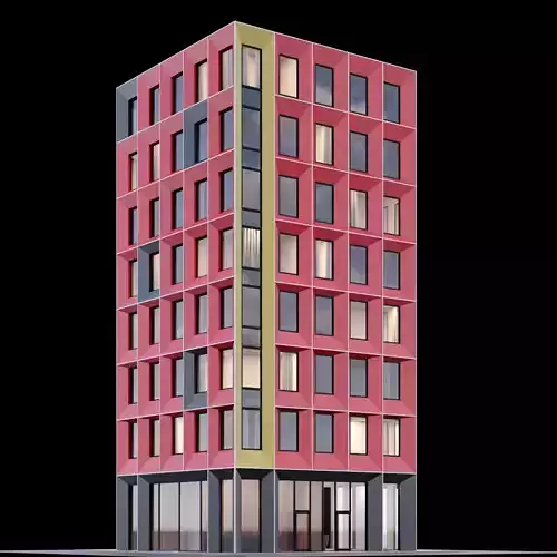 Modern commercial building 5 apartment and office block