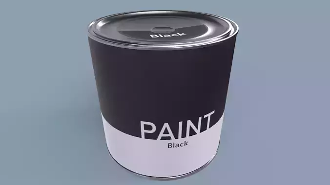 Paint Can Black
