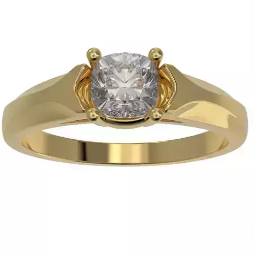 Cushion cut ring