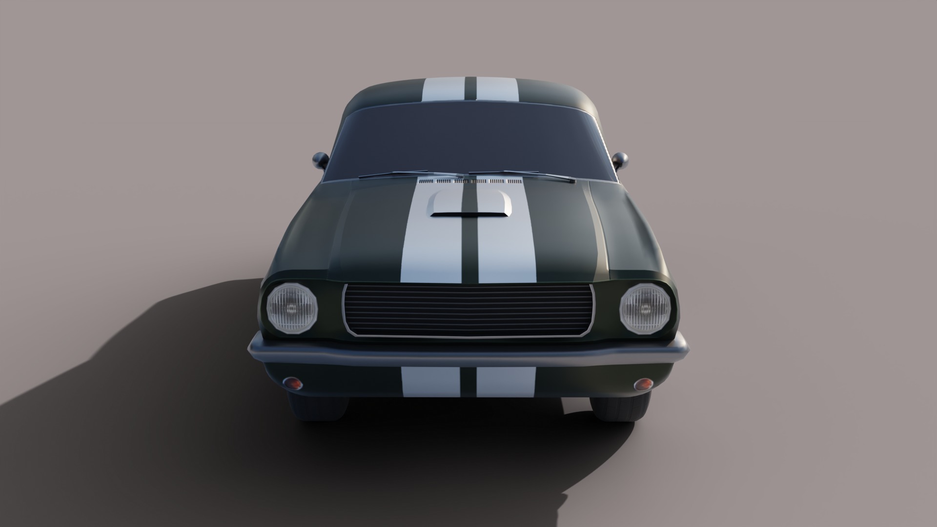 Mustang shelby 1966 GT350 3D model_6