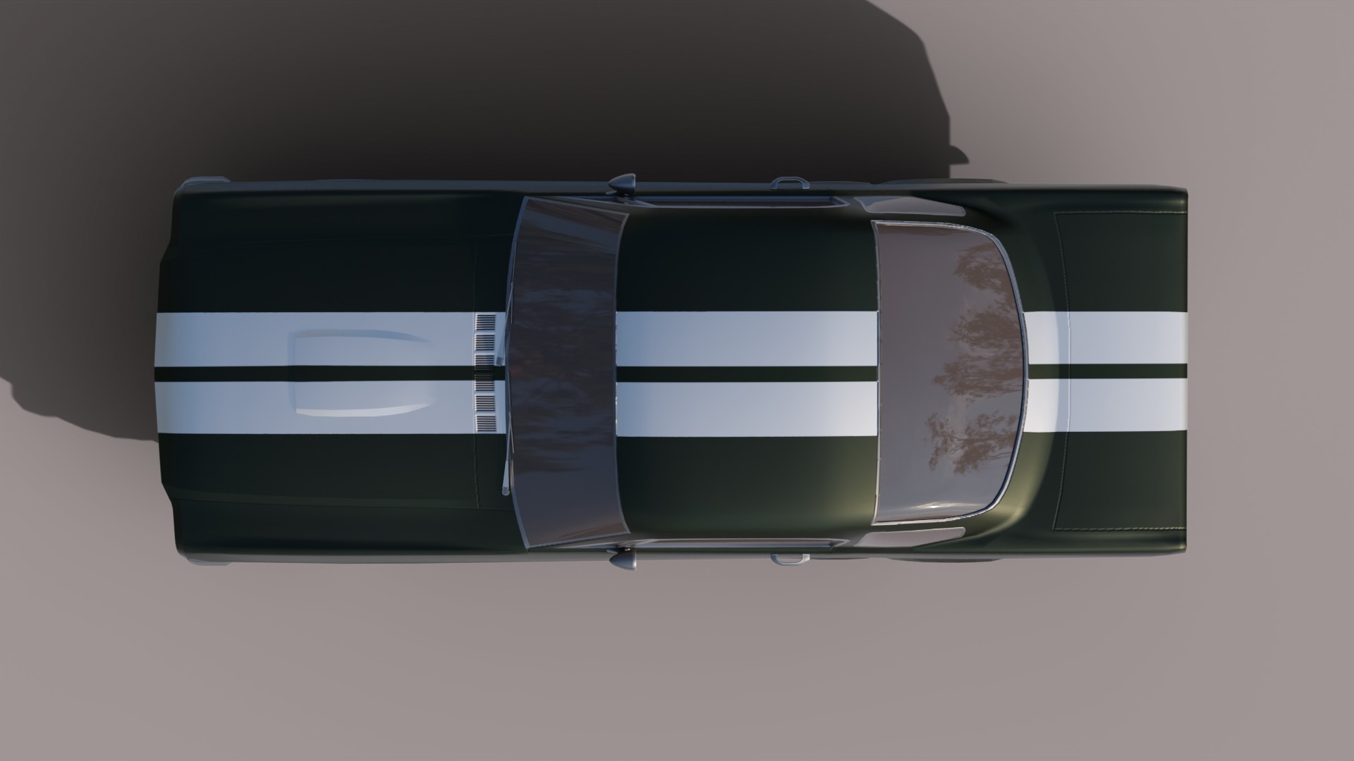 Mustang shelby 1966 GT350 3D model_7