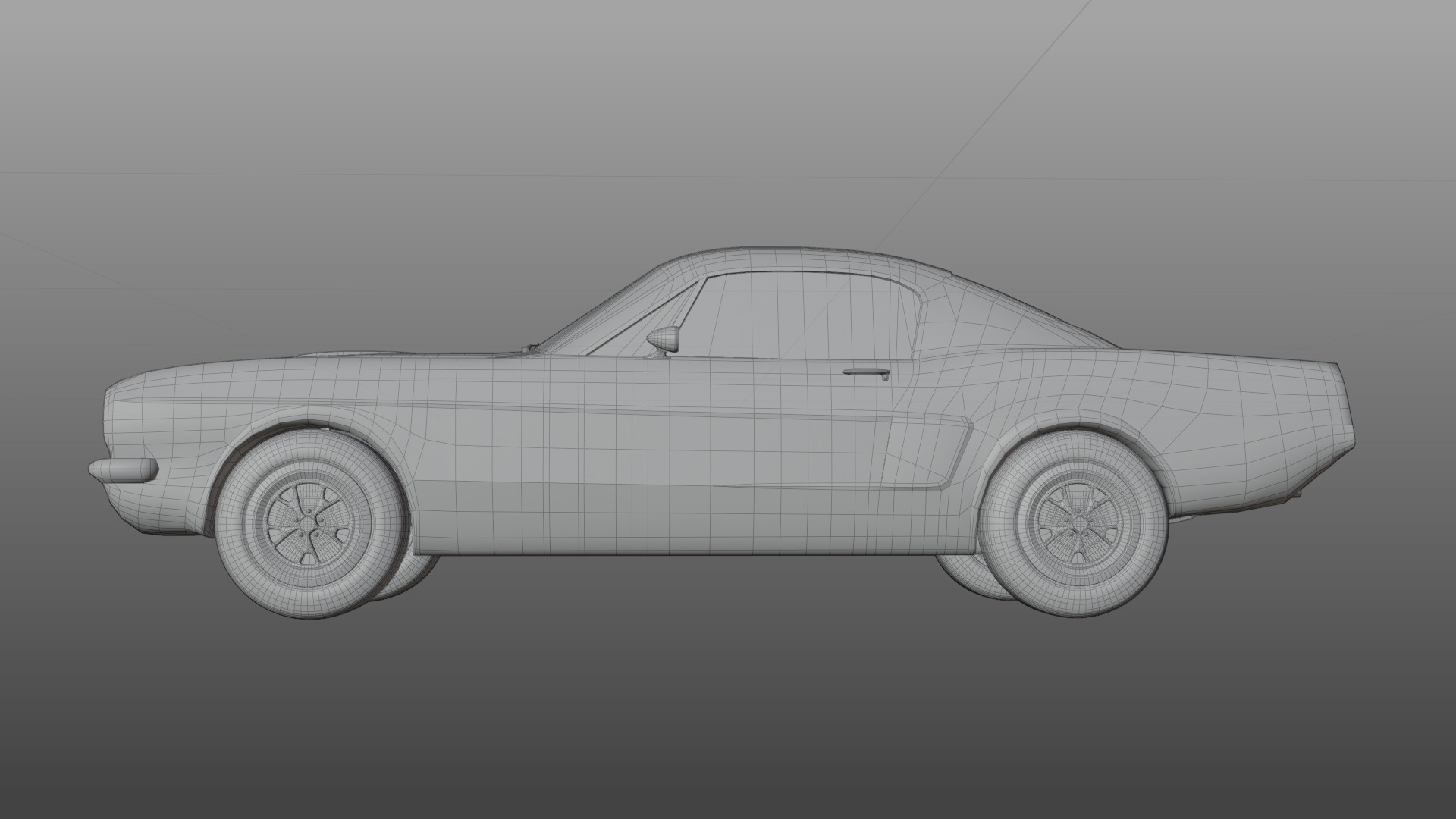 Mustang shelby 1966 GT350 3D model_18