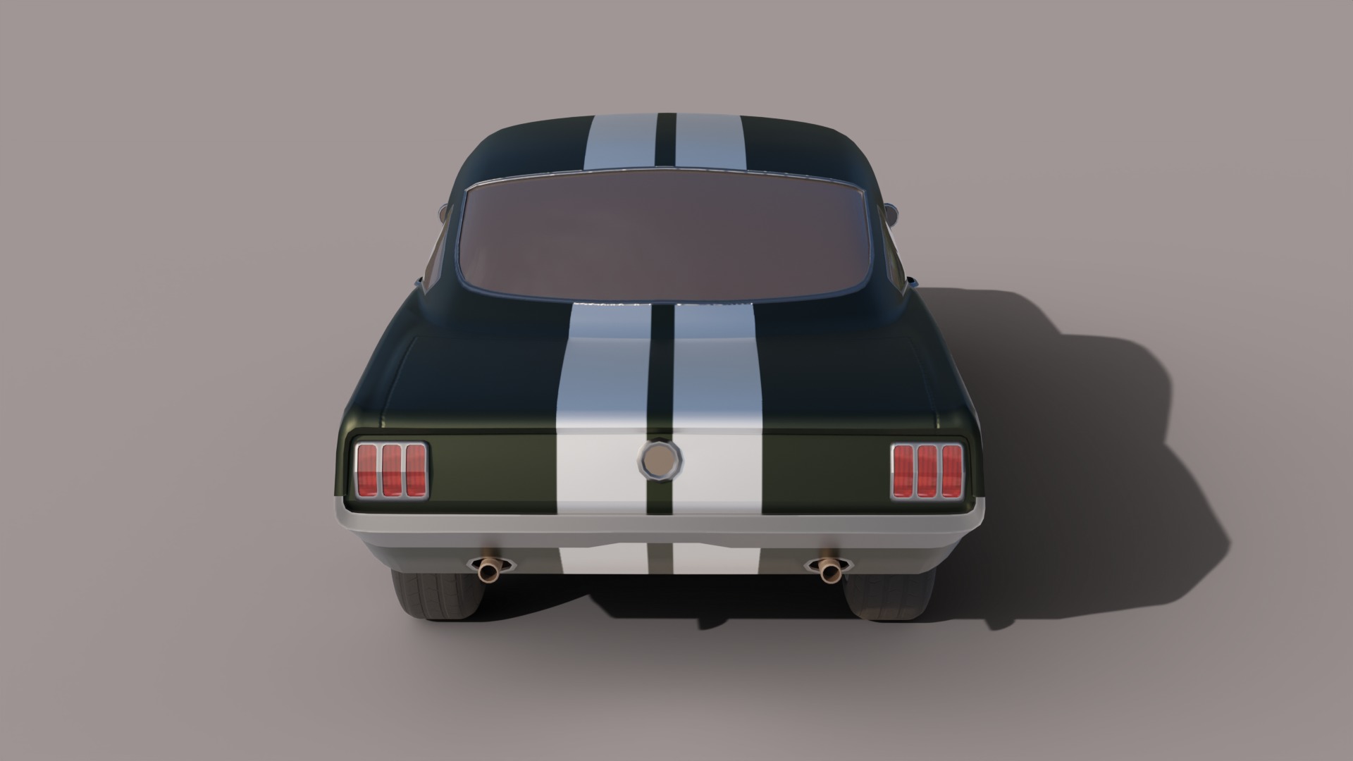 Mustang shelby 1966 GT350 3D model_8