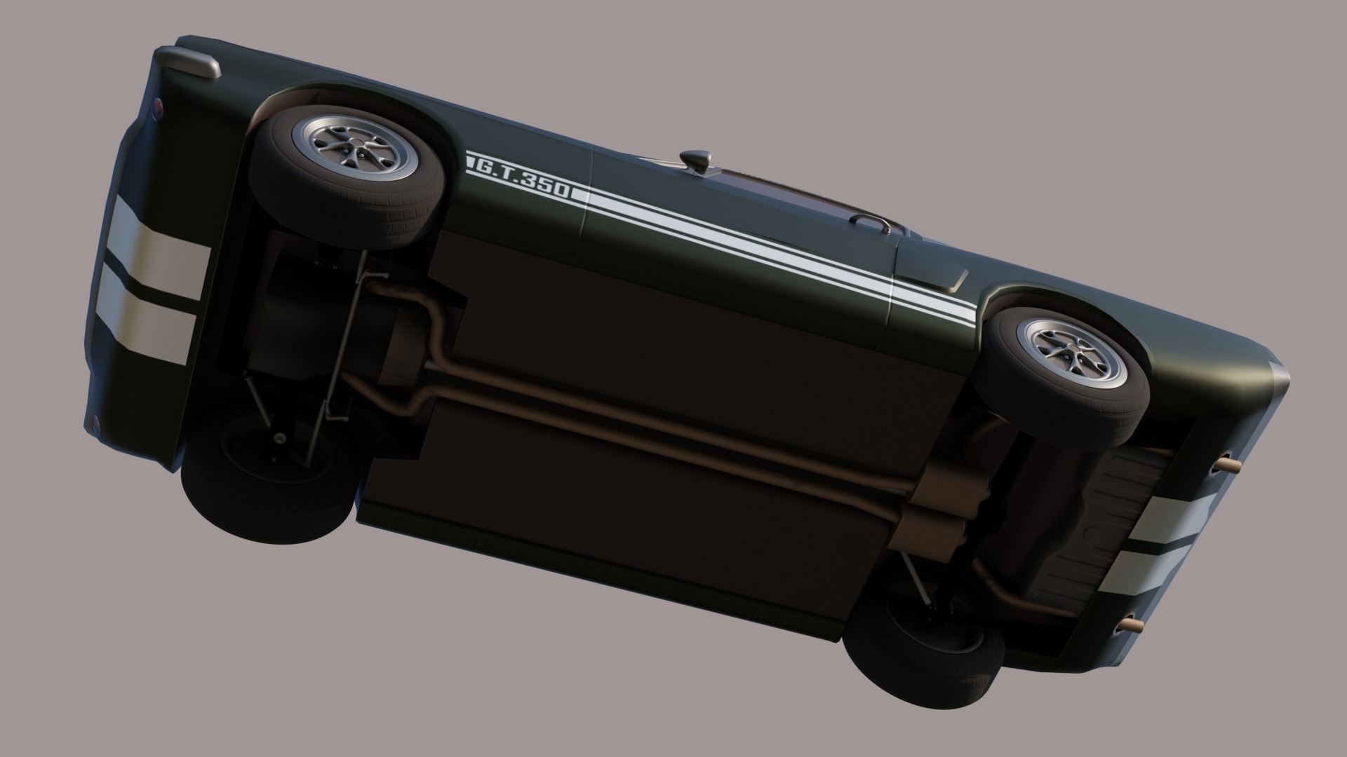 Mustang shelby 1966 GT350 3D model_10