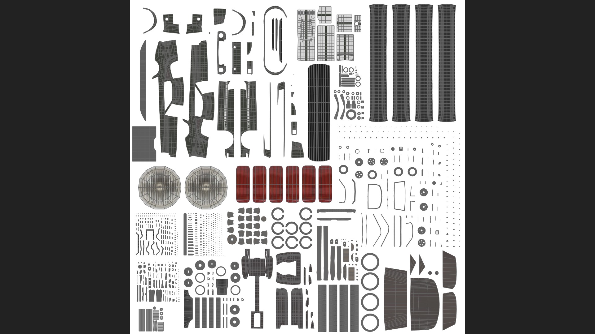 Mustang shelby 1966 GT350 3D model_26