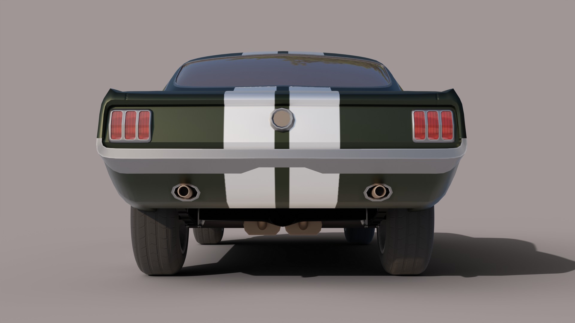 Mustang shelby 1966 GT350 3D model_9