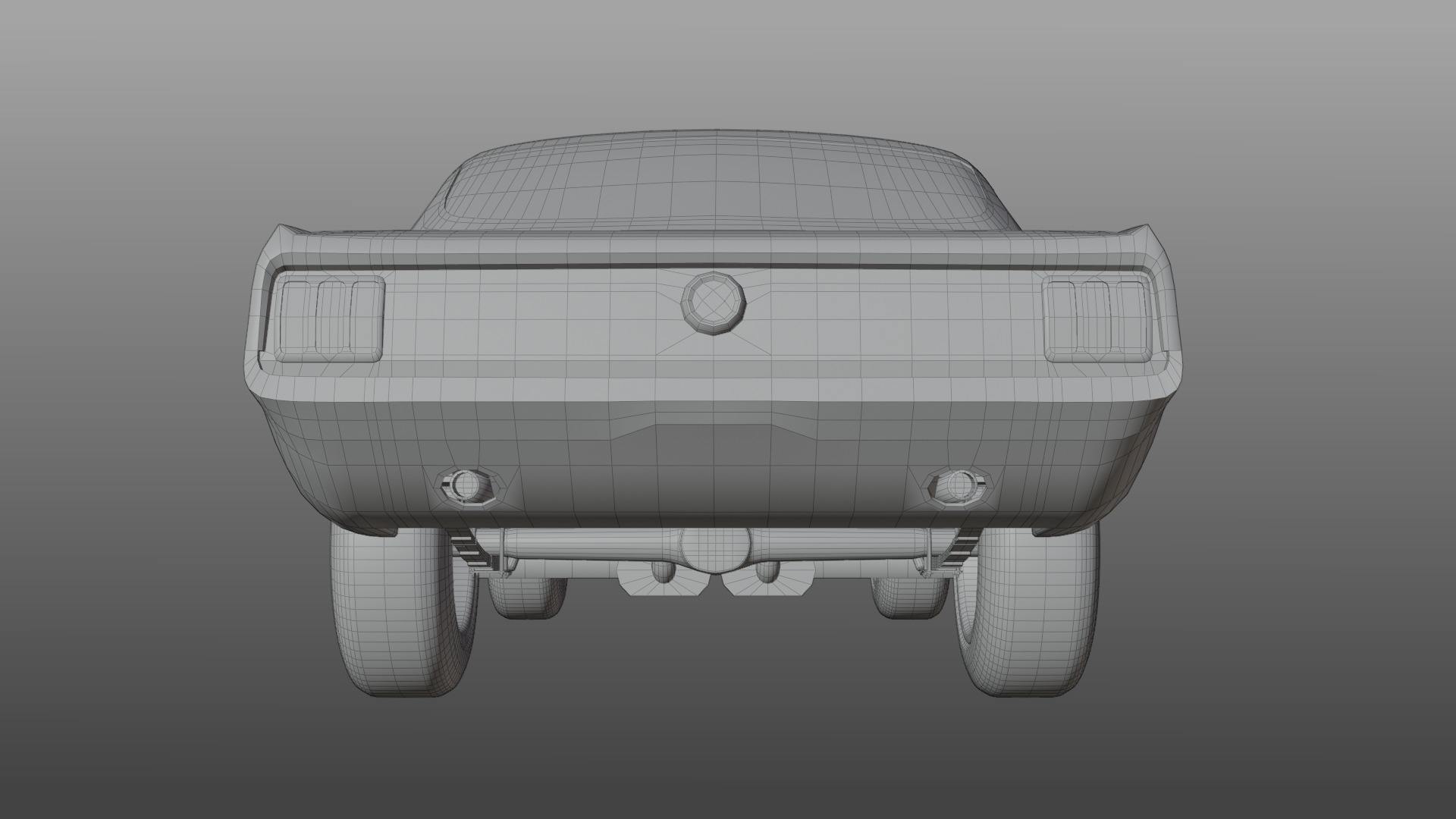 Mustang shelby 1966 GT350 3D model_22