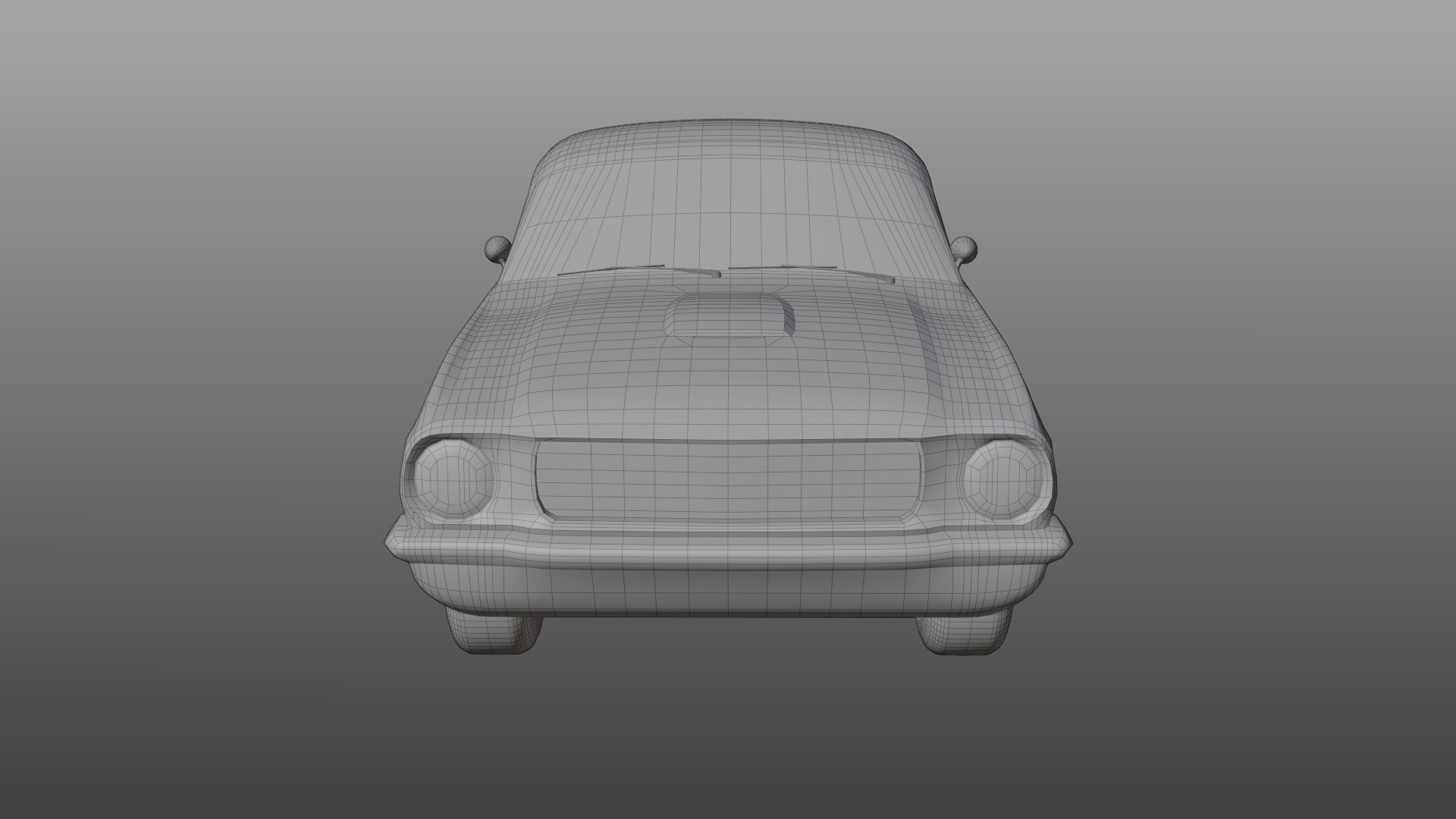 Mustang shelby 1966 GT350 3D model_19