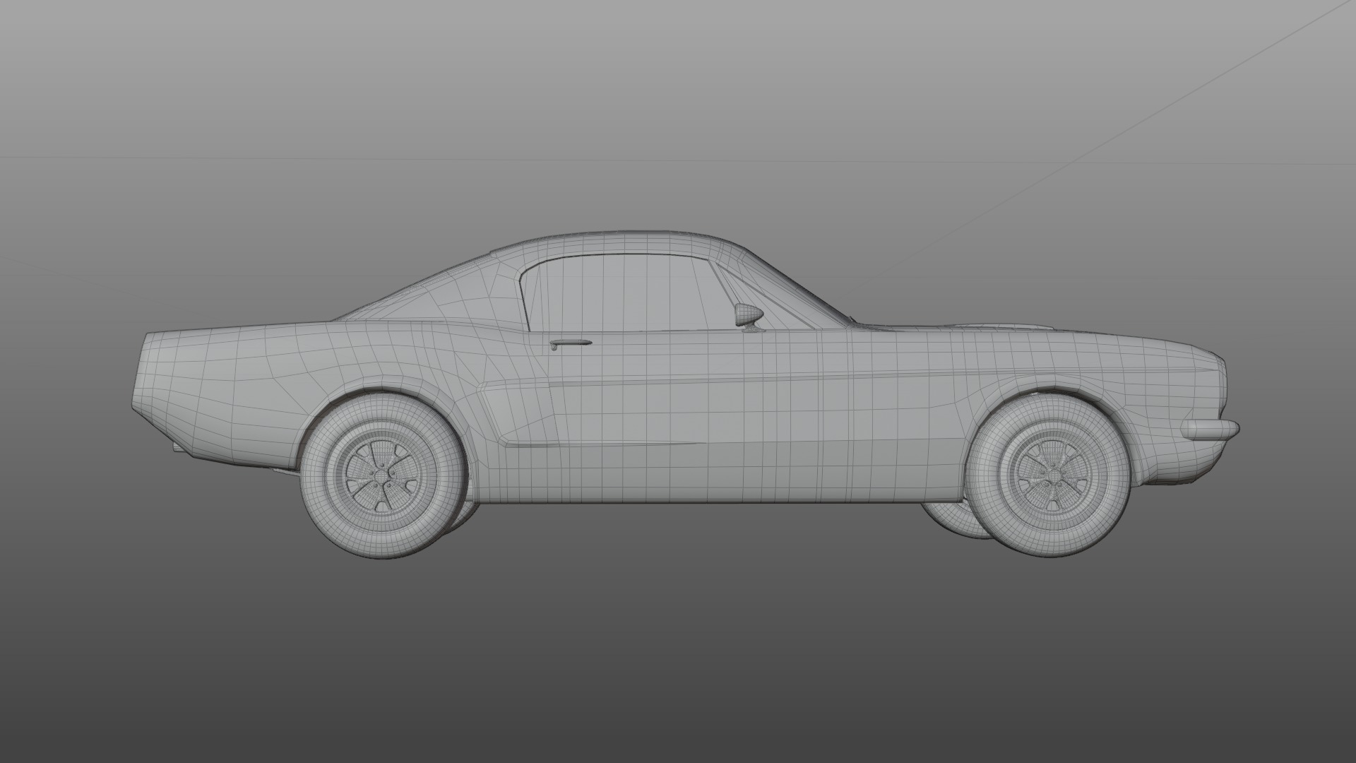 Mustang shelby 1966 GT350 3D model_17