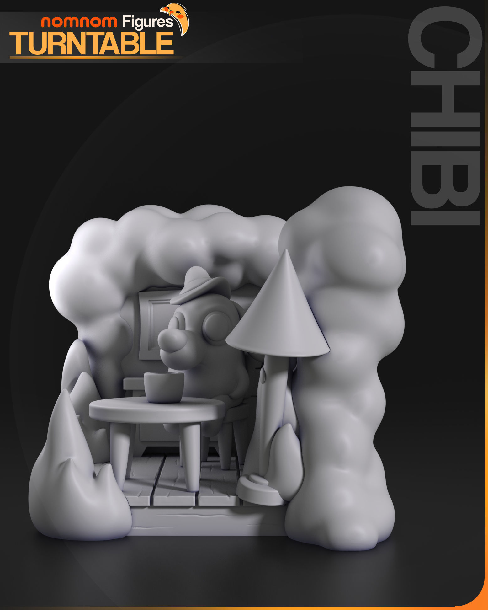 Chibi This is Fine Meme 3D print model_4