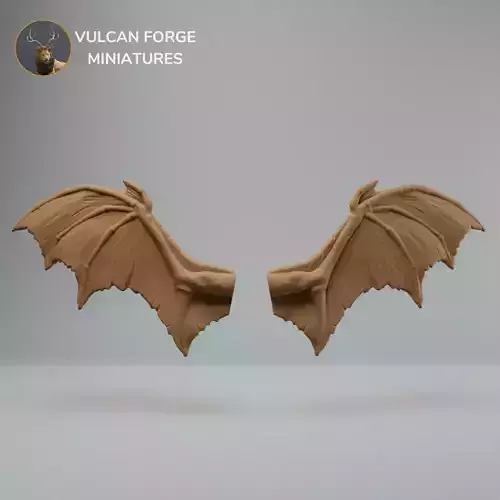 Bat or demon wings clipped  unsupported