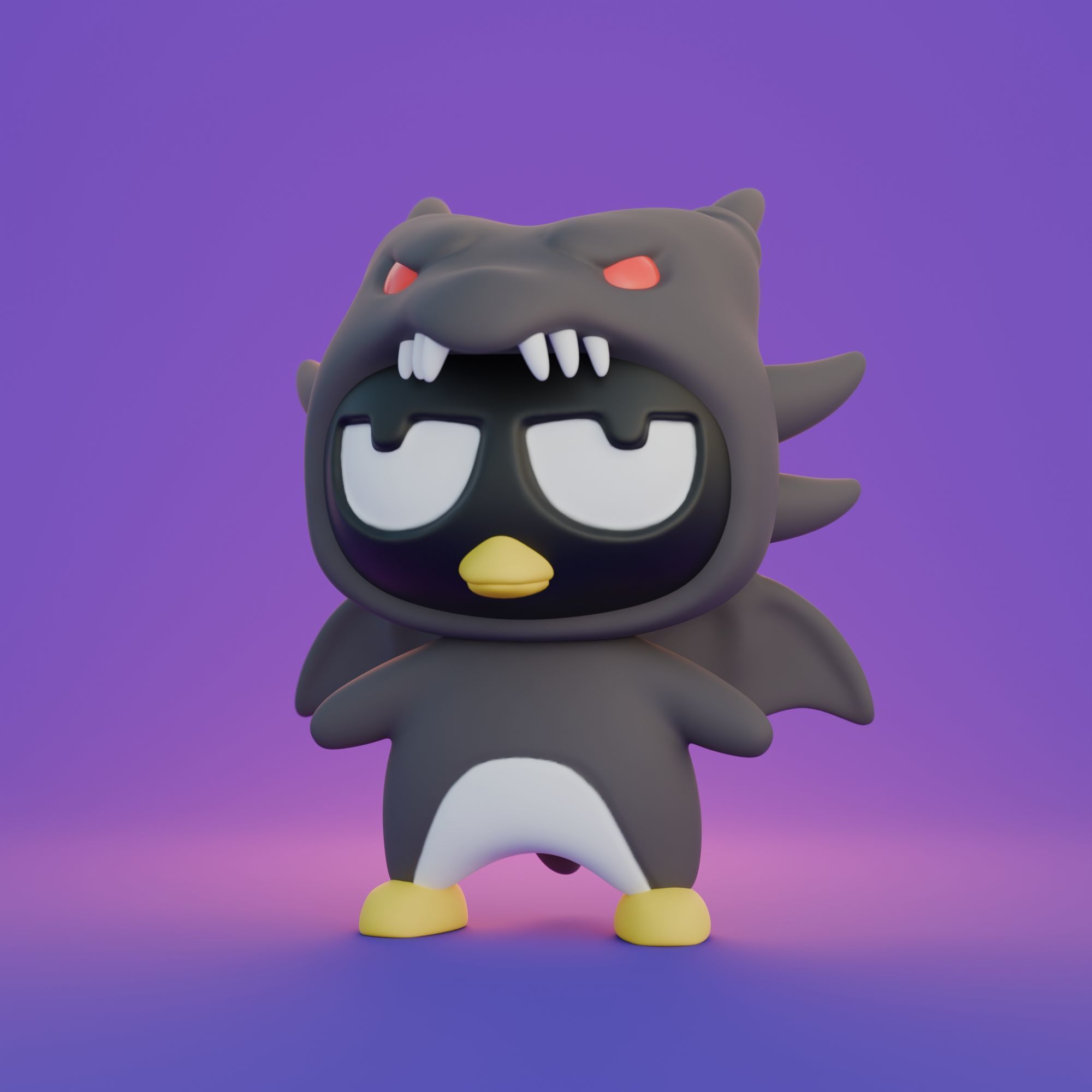 Hello Kitty Bad Badtz maru yugioh 2 designs 3D print model_1
