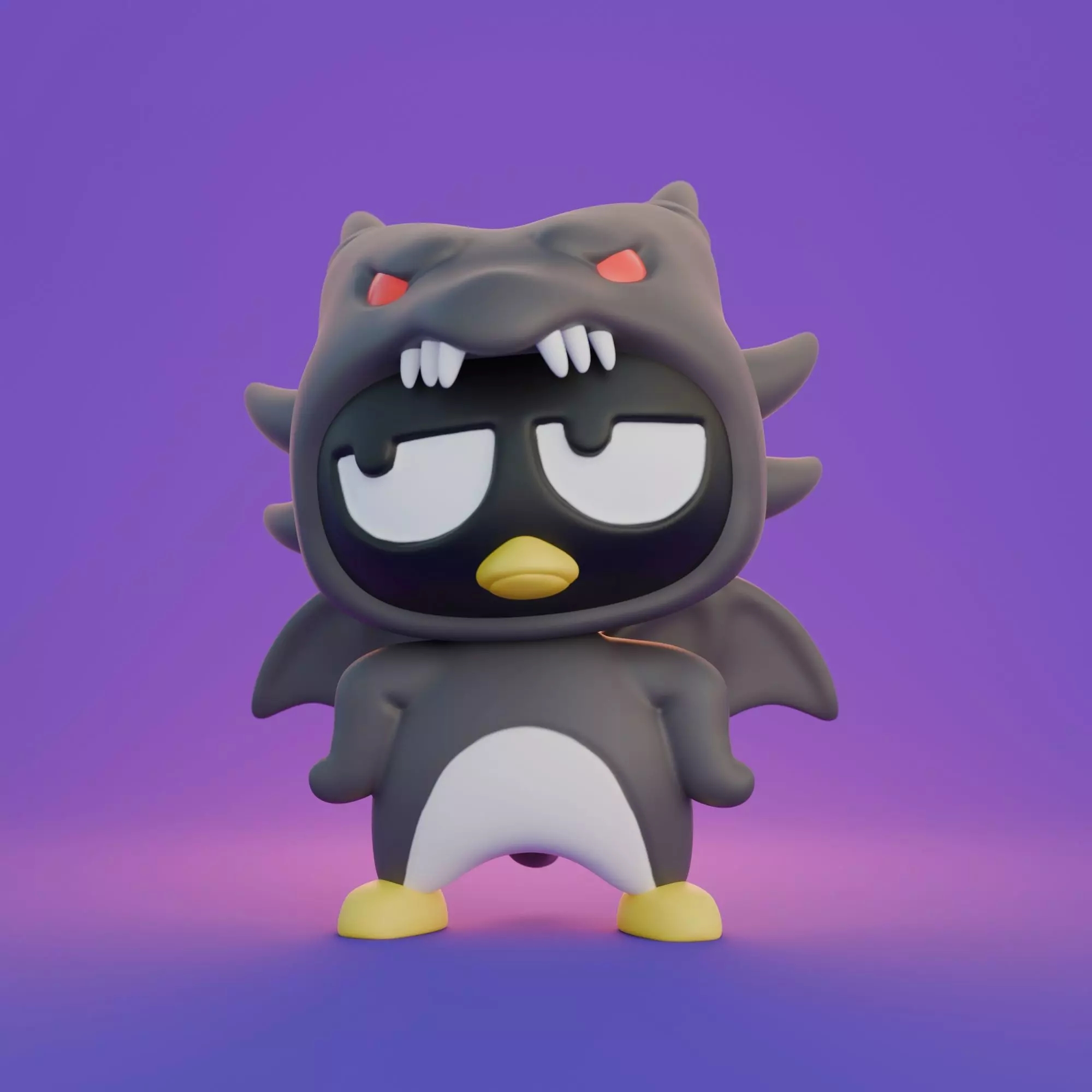 Hello Kitty Bad Badtz maru yugioh 2 designs 3D print model_0