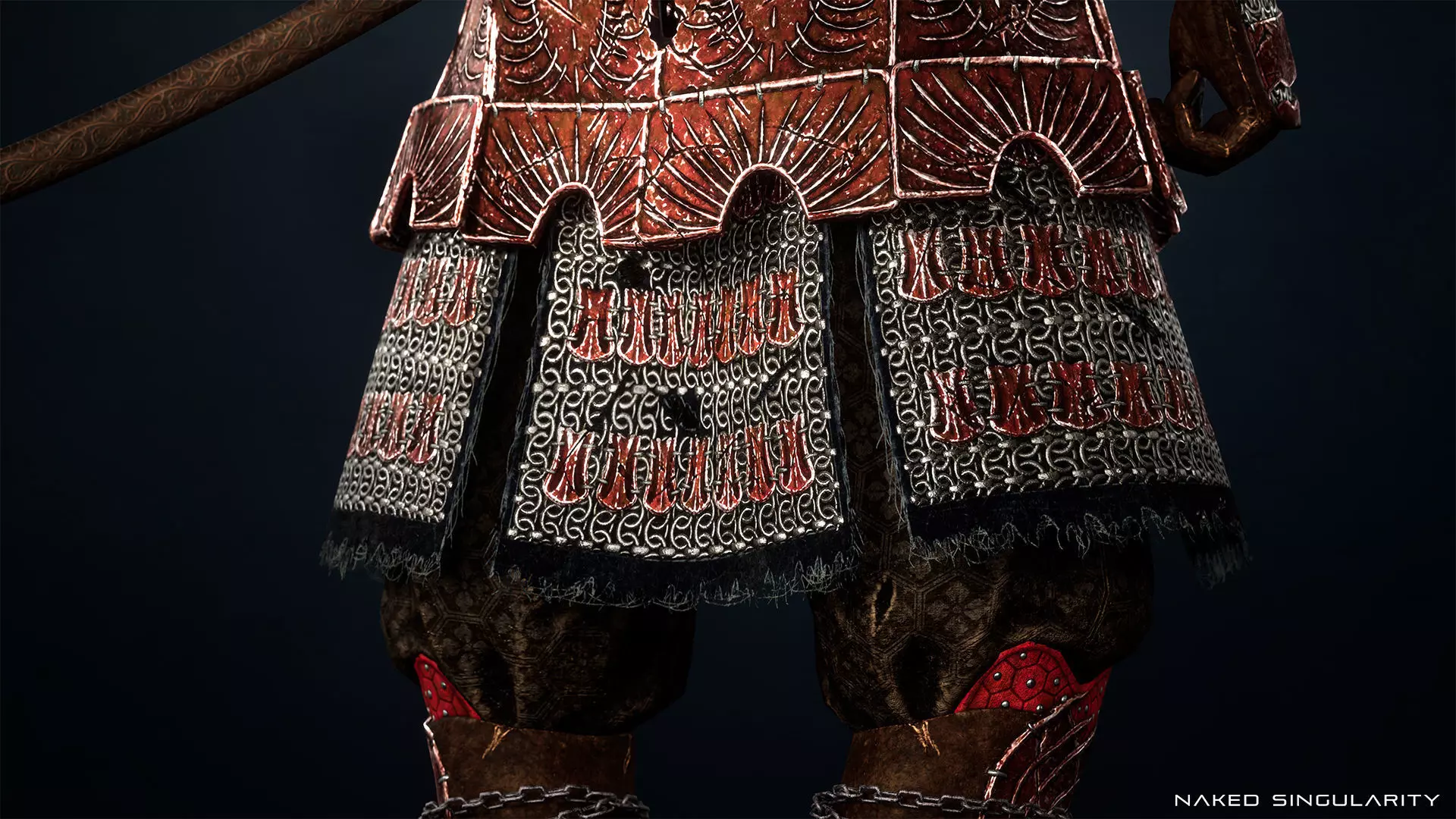 Hell Samurai full armor - Game-ready Low-poly 3D model_6