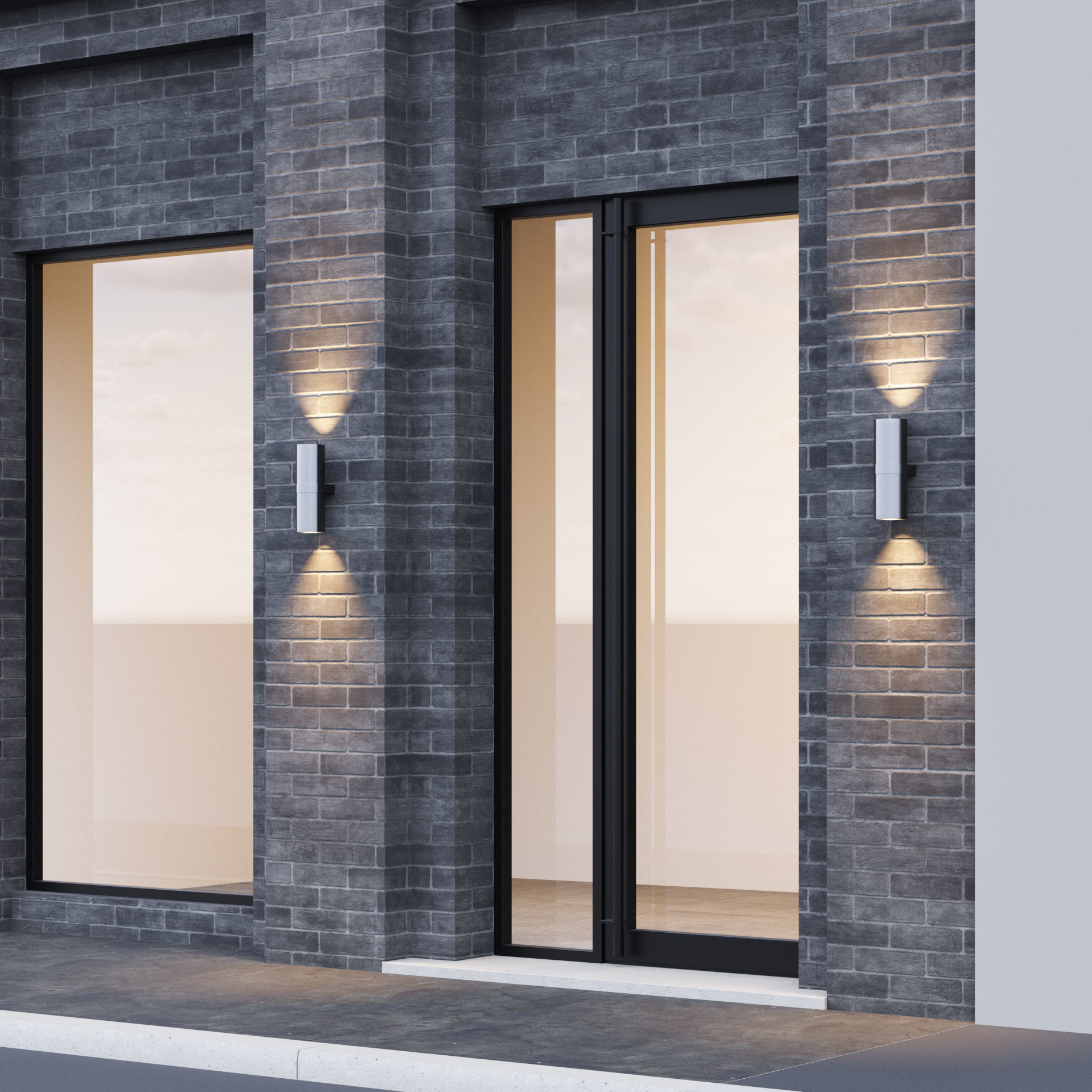 Modern building fasade 6 3D model_10