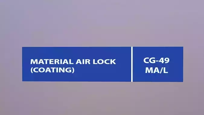 Material Air Lock Low-poly 3D model