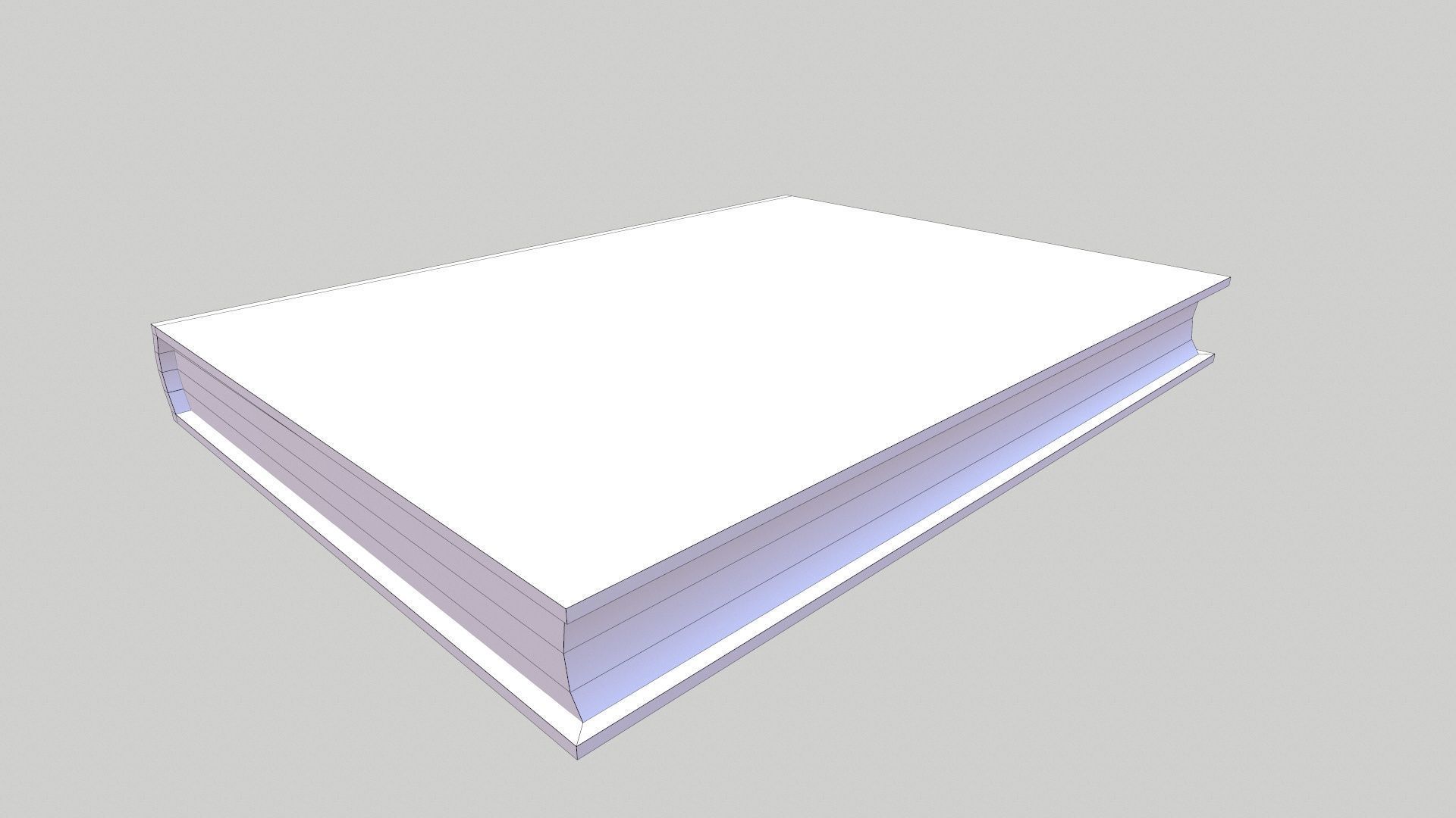 Notebook Low-poly 3D model_7