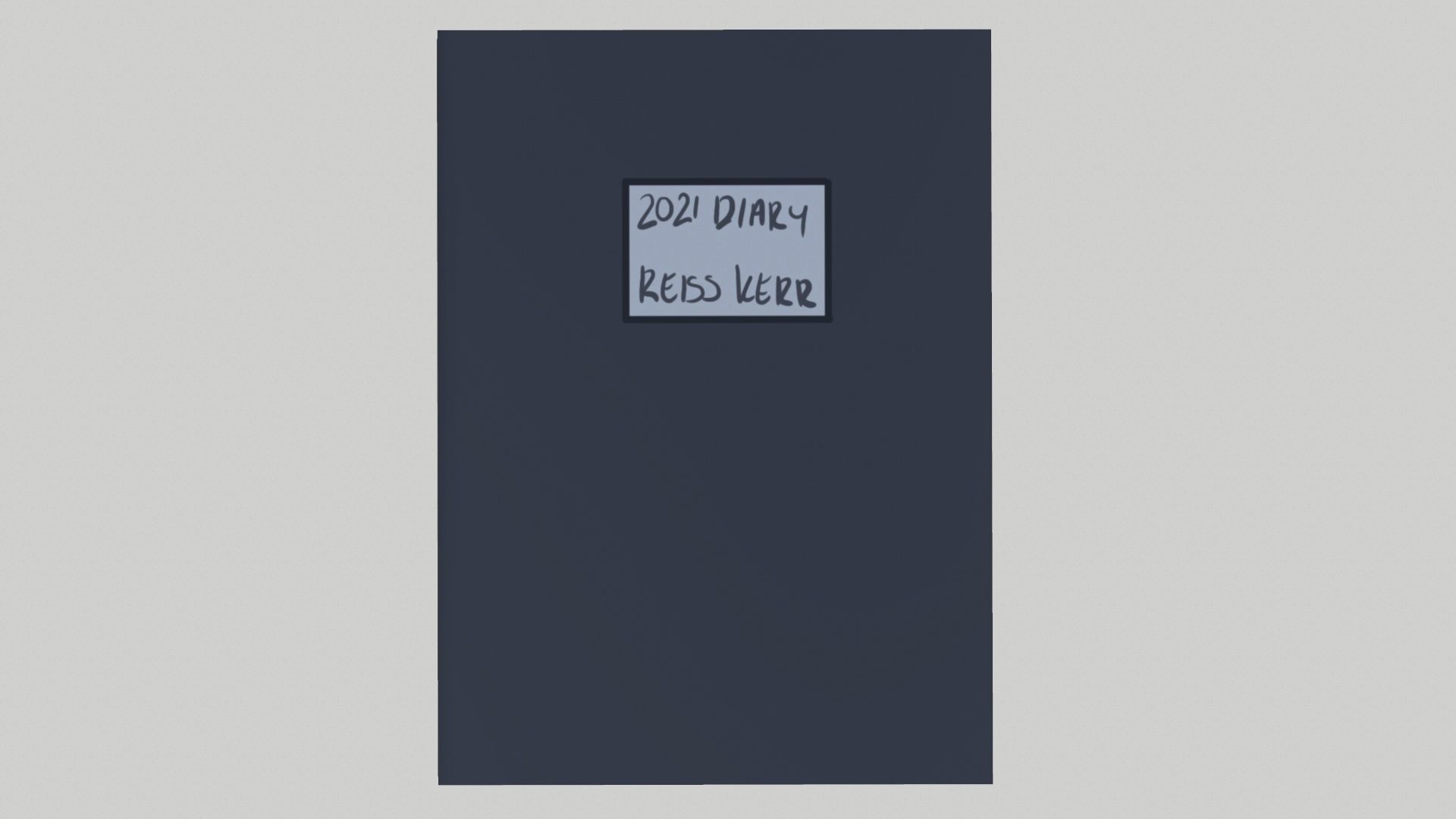 Notebook Low-poly 3D model_2