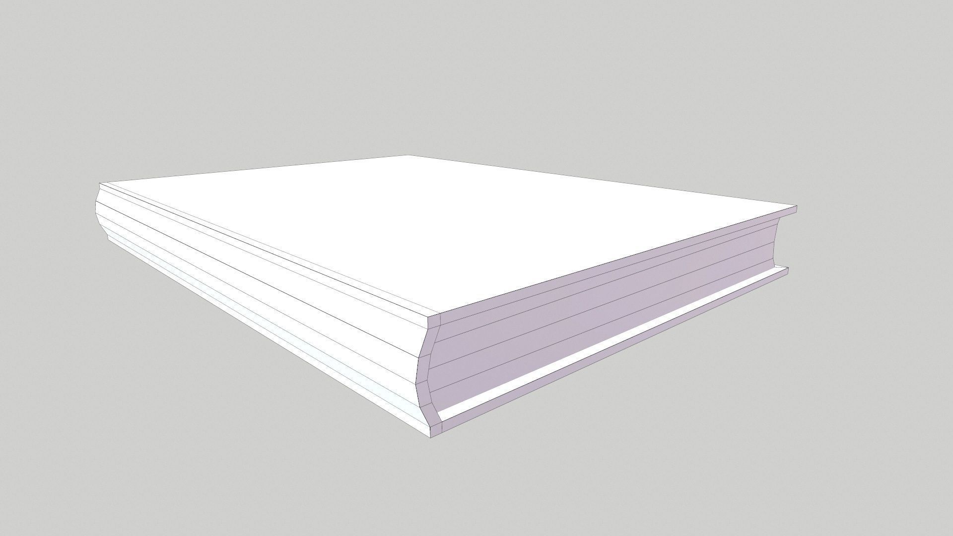 Notebook Low-poly 3D model_8