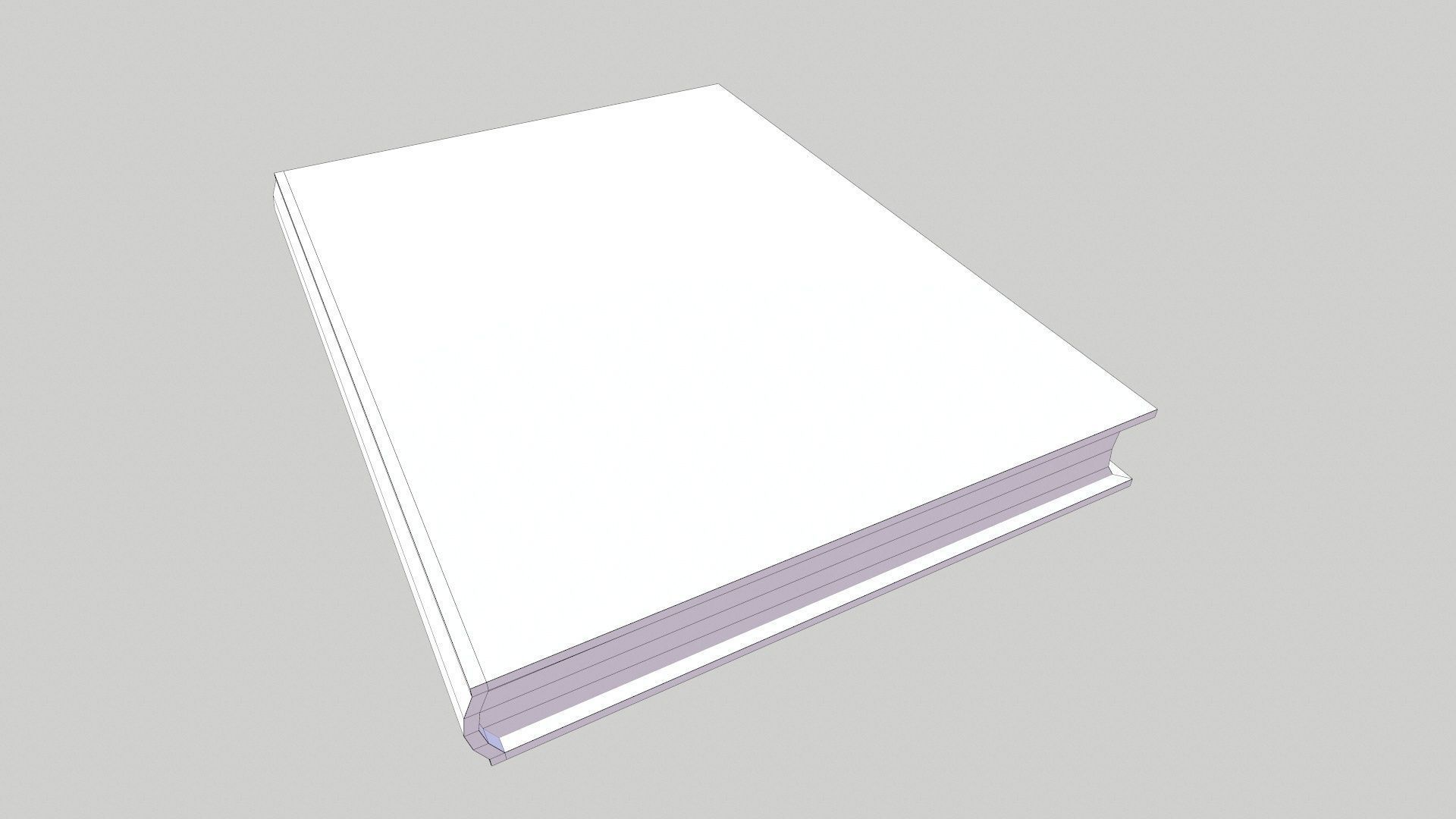 Notebook Low-poly 3D model_9