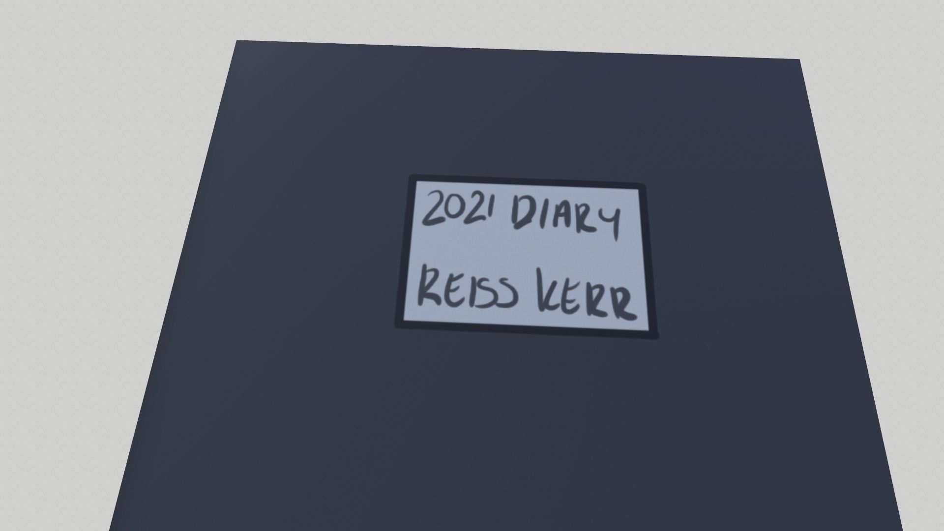 Notebook Low-poly 3D model_6