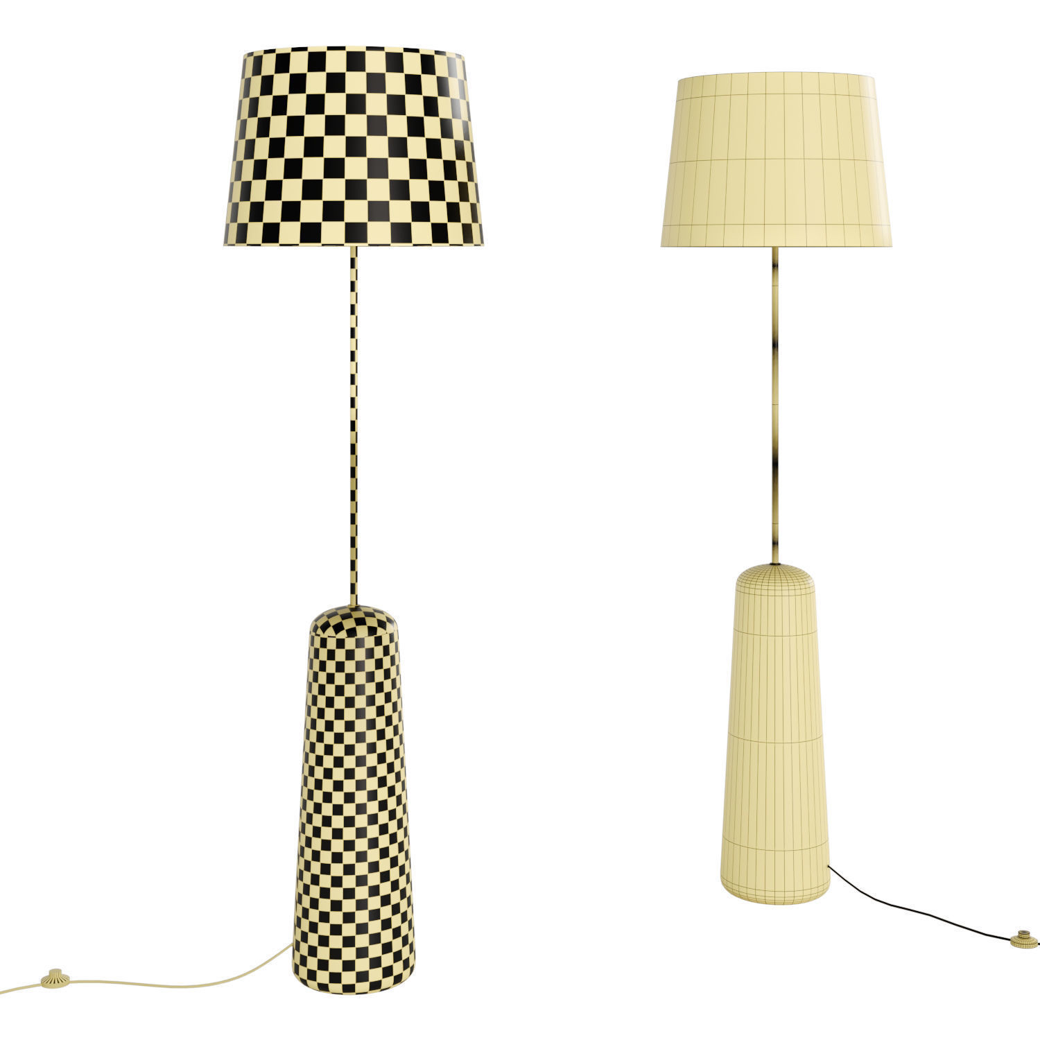 Kaya floor lamp 3D model_3