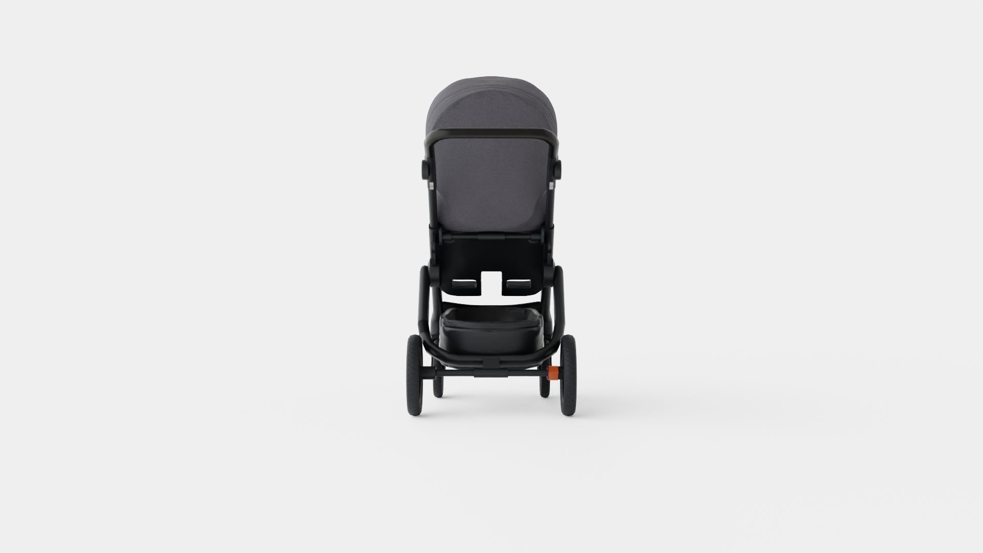 Baby Stroller Low-poly 3D model_1