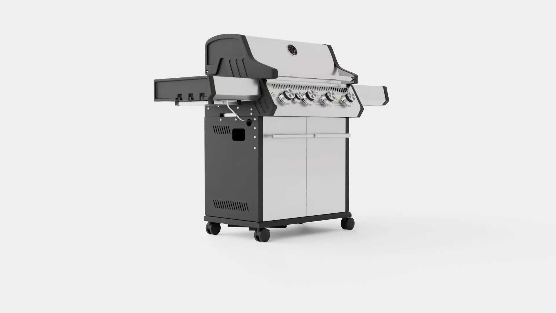 Barbecue Grill Low-poly 3D model_0