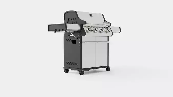 Barbecue Grill Low-poly 3D model