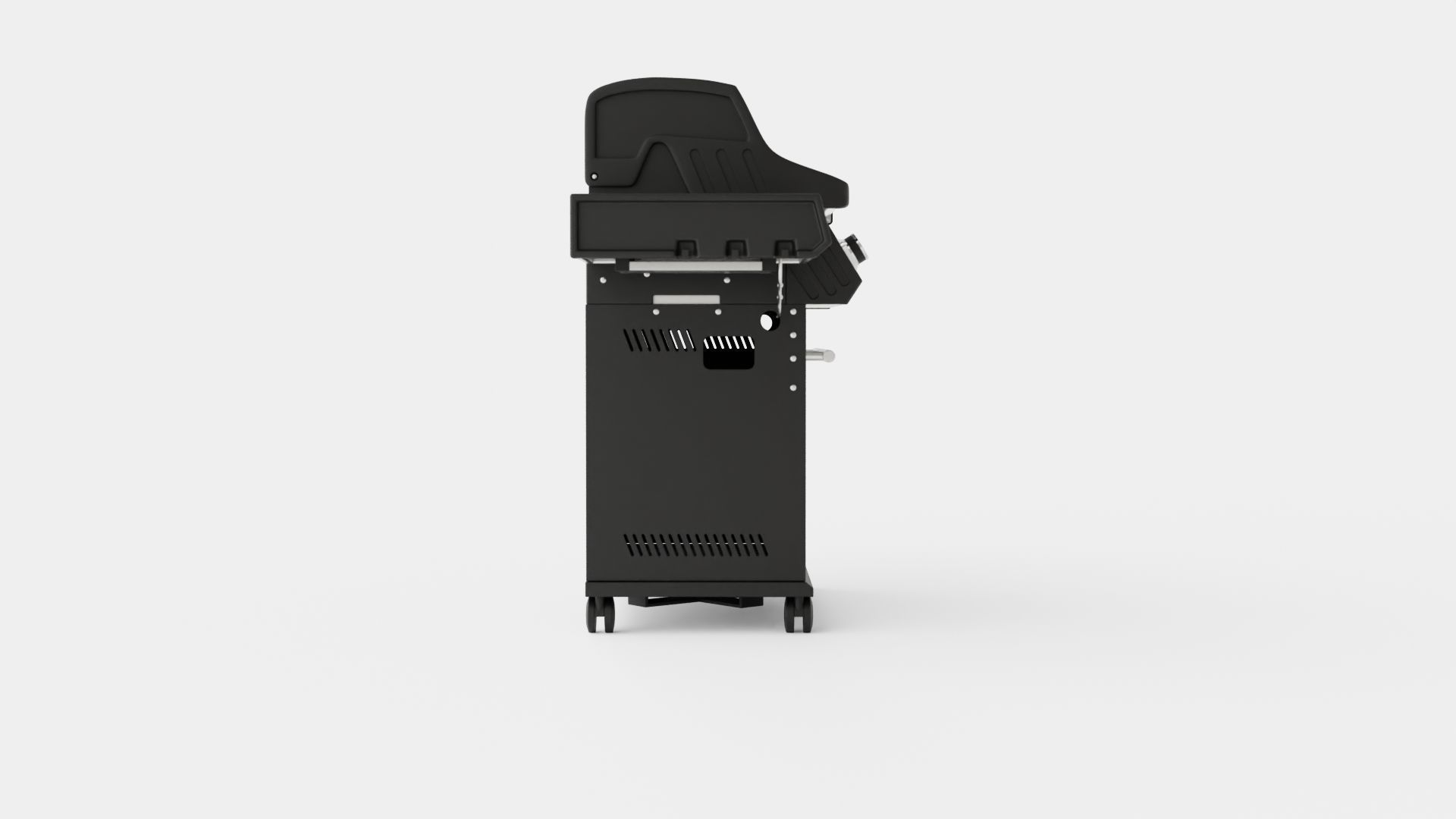 Barbecue Grill Low-poly 3D model_2
