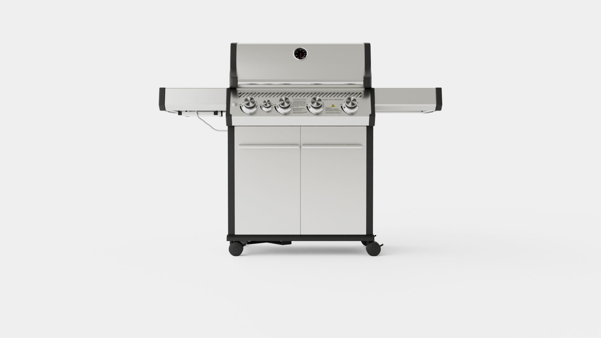 Barbecue Grill Low-poly 3D model_1