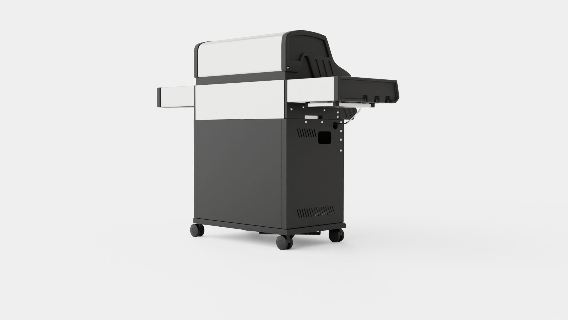 Barbecue Grill Low-poly 3D model_3