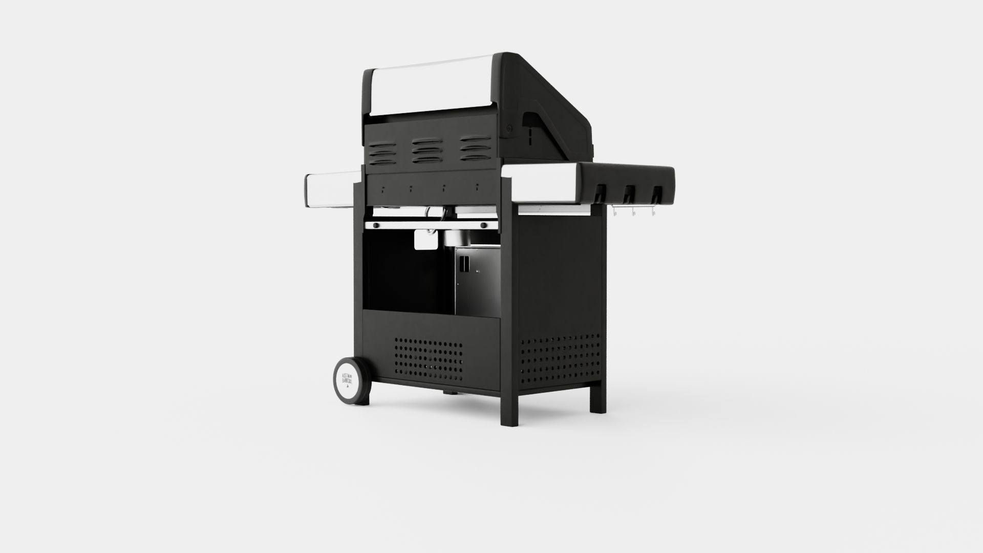 Barbecue Grill Low-poly 3D model_3