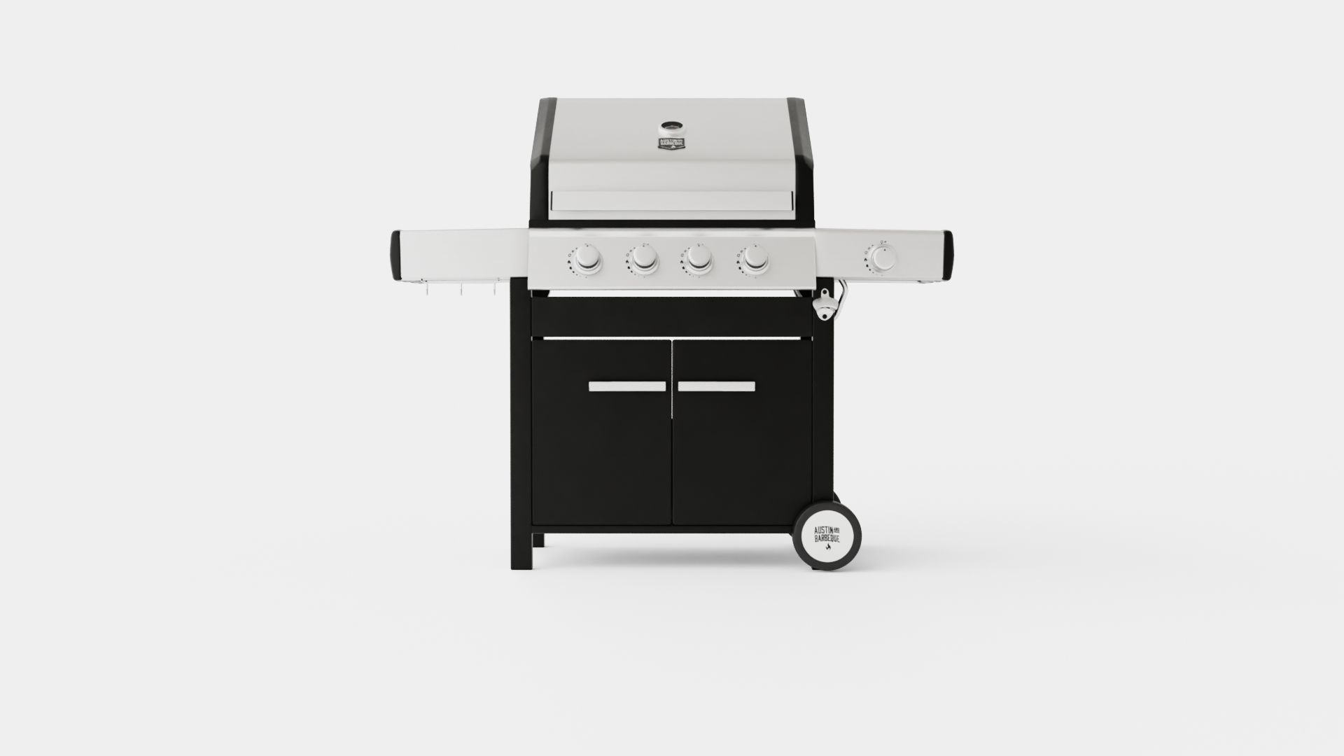 Barbecue Grill Low-poly 3D model_1