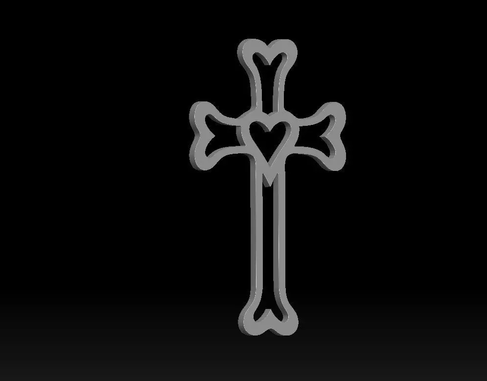3D Printed Model of Jesus Cross 3D print model 3D print model Free 3D print model