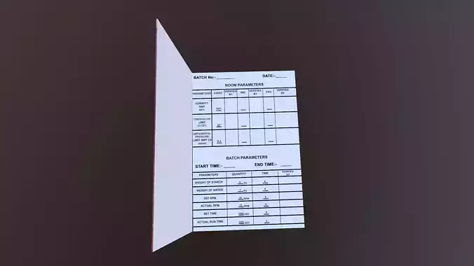 Log Book Low-poly 3D model