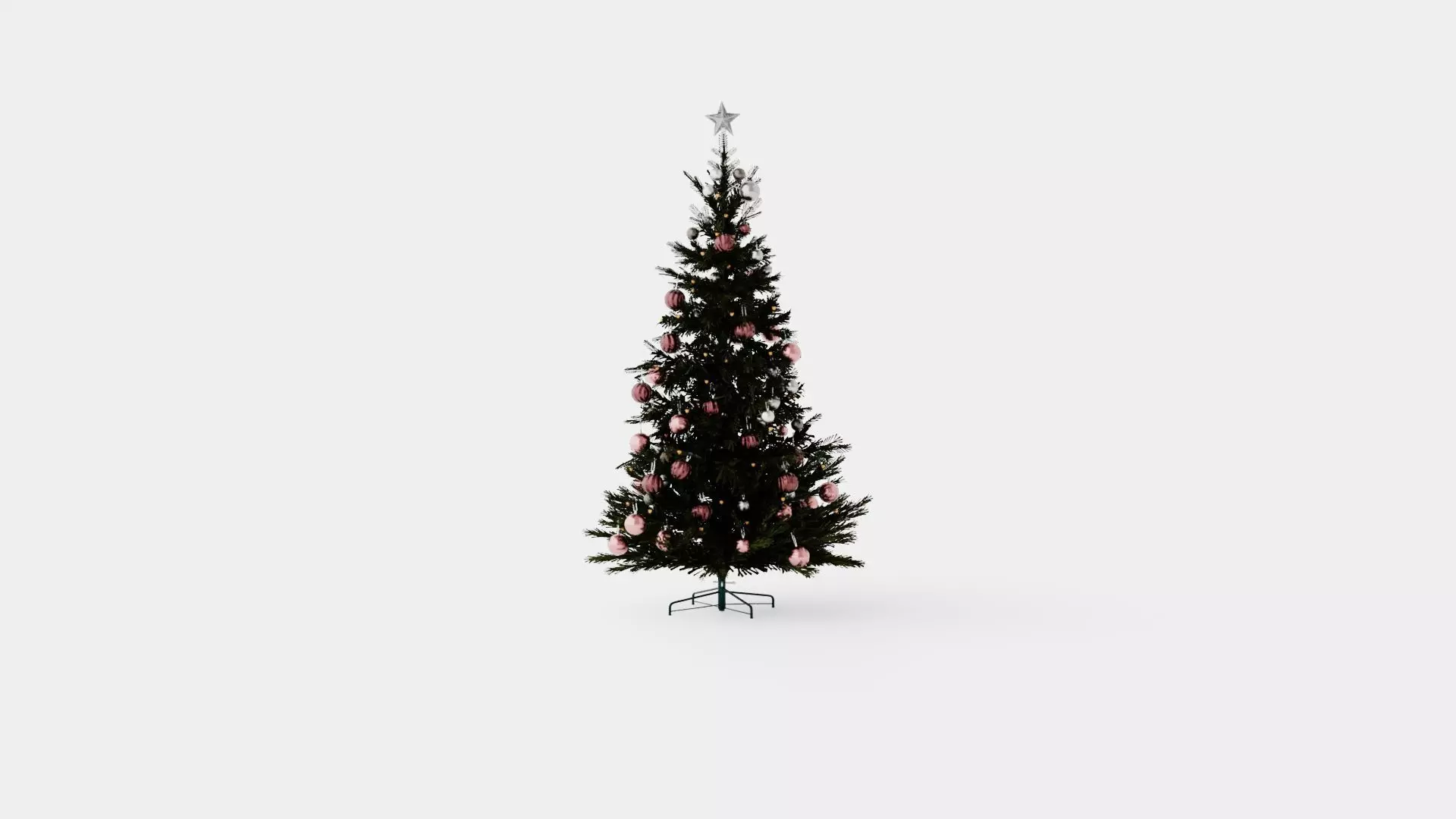 Christmas Tree Low-poly 3D model_0