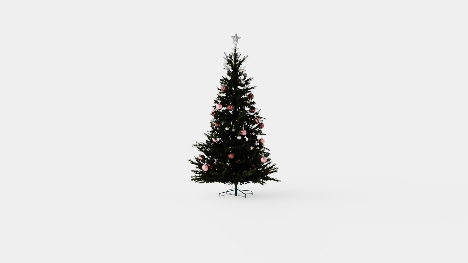 Christmas Tree Low-poly 3D model_4