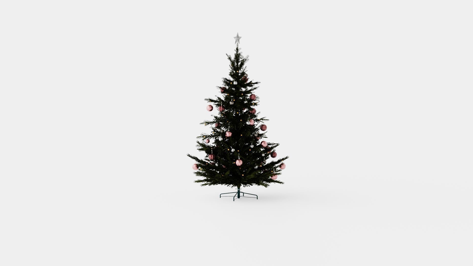 Christmas Tree Low-poly 3D model_3