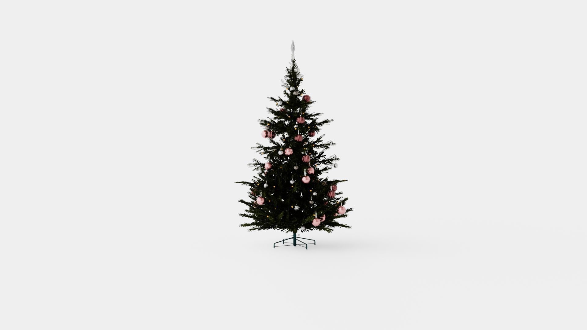 Christmas Tree Low-poly 3D model_2