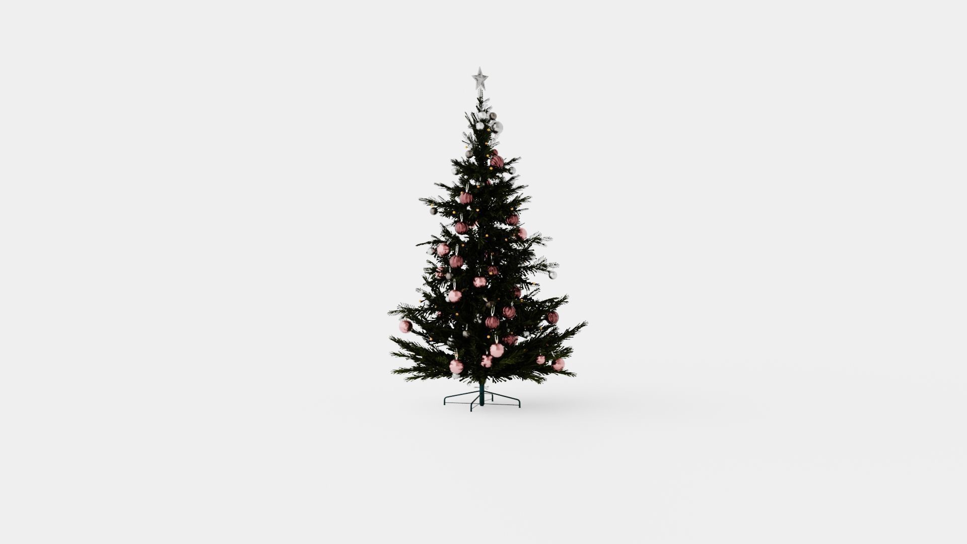 Christmas Tree Low-poly 3D model_1