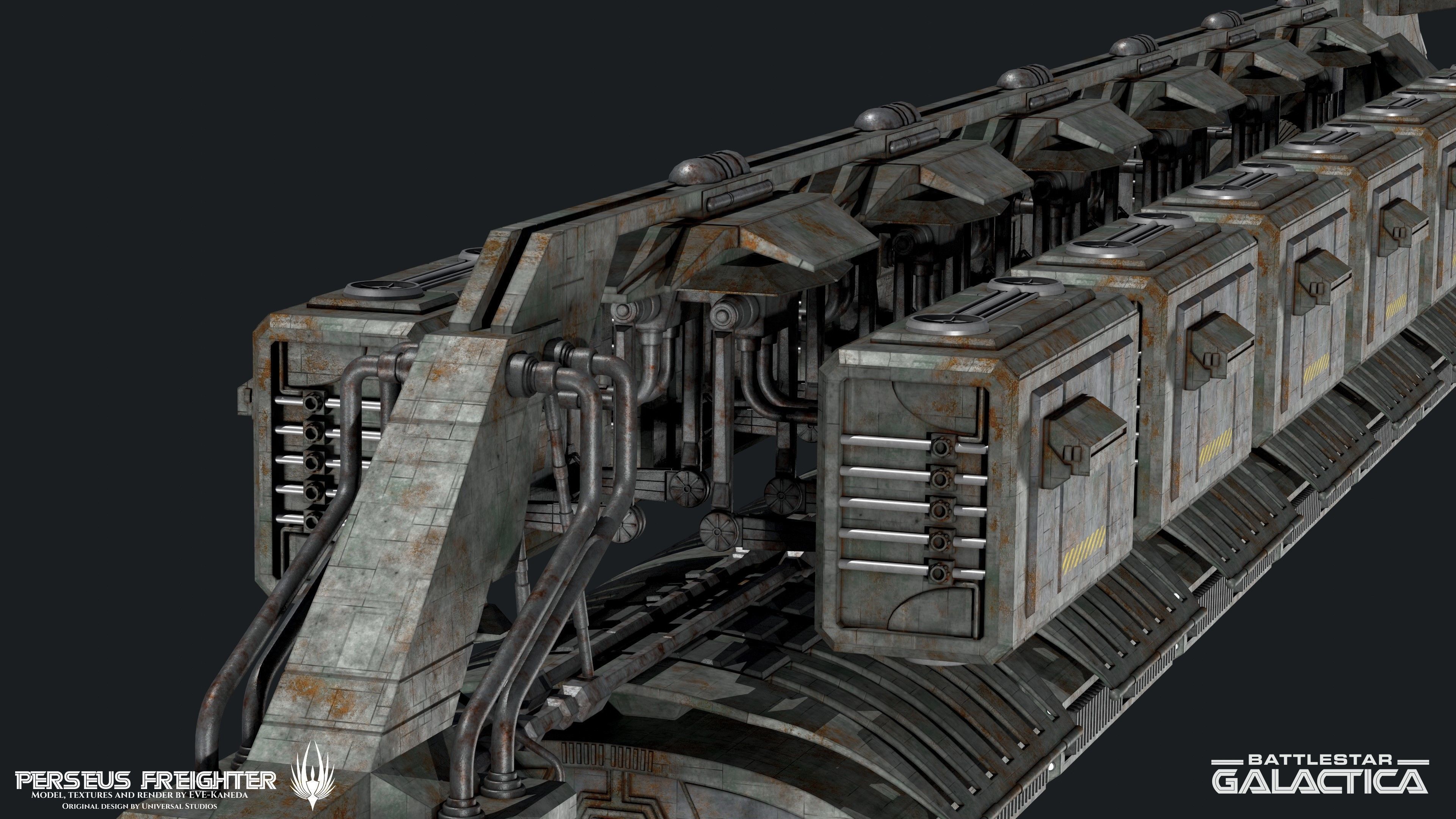 Battlestar Galactica - Perseus Freighter 3D model_7